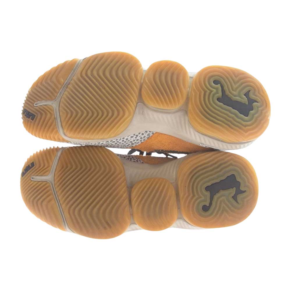 NIKE ナイキ CD9471-800 ATMOS LEBRON 16 LOW SAFARI アトモス レブロン ロー サファリ スニーカー オレンジ系 28.5cm【中古】