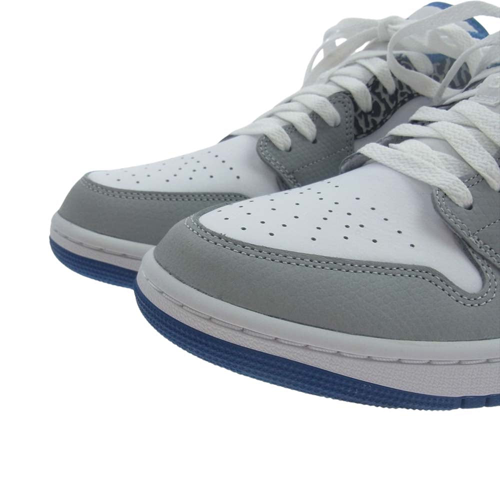 NIKE ナイキ DM1199-140 Air Jordan 1 Low True Blue エアジョーダン1 ロー トゥルー ブルー スニーカー グレー系 ホワイト系 ブルー系 28.5cm【新古品】【未使用】【中古】