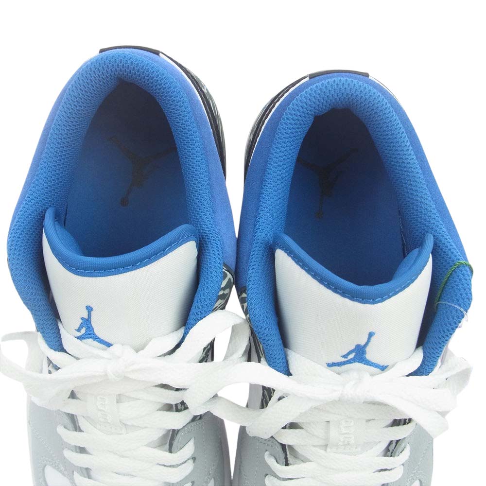NIKE ナイキ DM1199-140 Air Jordan 1 Low True Blue エアジョーダン1 ロー トゥルー ブルー スニーカー グレー系 ホワイト系 ブルー系 28.5cm【新古品】【未使用】【中古】