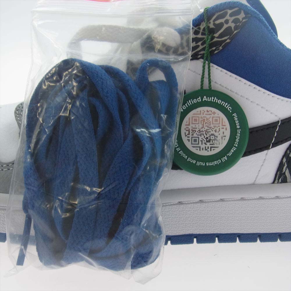 NIKE ナイキ DM1199-140 Air Jordan 1 Low True Blue エアジョーダン1 ロー トゥルー ブルー スニーカー グレー系 ホワイト系 ブルー系 28.5cm【新古品】【未使用】【中古】