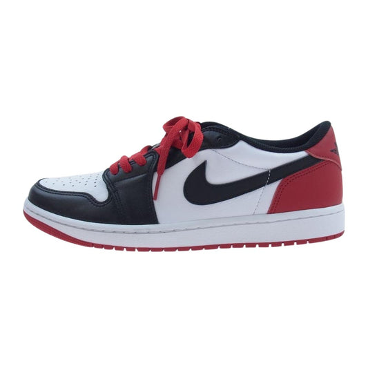 NIKE ナイキ CZ0790-106 Air Jordan 1 Retro Low OG Black Toe エアジョーダン1 レトロ ロー OG ブラック トゥ スニーカー ホワイト系 ブラック系 28.5cm【新古品】【未使用】【中古】