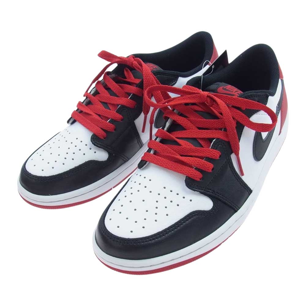 NIKE ナイキ CZ0790-106 Air Jordan 1 Retro Low OG Black Toe エアジョーダン1 レトロ ロー OG ブラック トゥ スニーカー ホワイト系 ブラック系 28.5cm【新古品】【未使用】【中古】