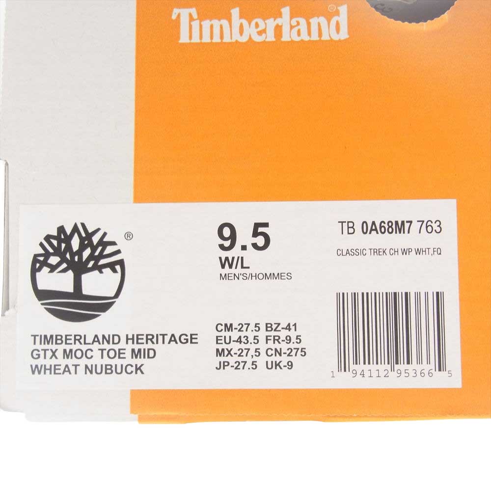 Timberland ティンバーランド TB 0A68M7 763 BEAMS ビームス 別注 HERITAGE GORE-TEX ヘリテージ ゴアテックス ブーツ ライトブラウン系 27.5cm【新古品】【未使用】【中古】