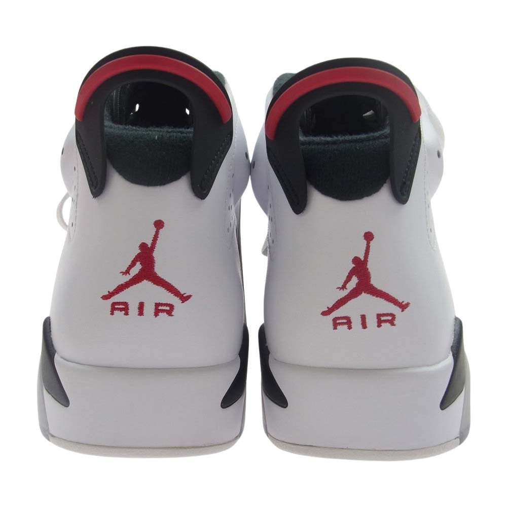 NIKE ナイキ 384664-160 AIR JORDAN 6 RETRO CARMINE 2014 エアジョーダン6 レトロ カーマイン スニーカー ホワイト系 レッド系 27.5cm【極上美品】【中古】