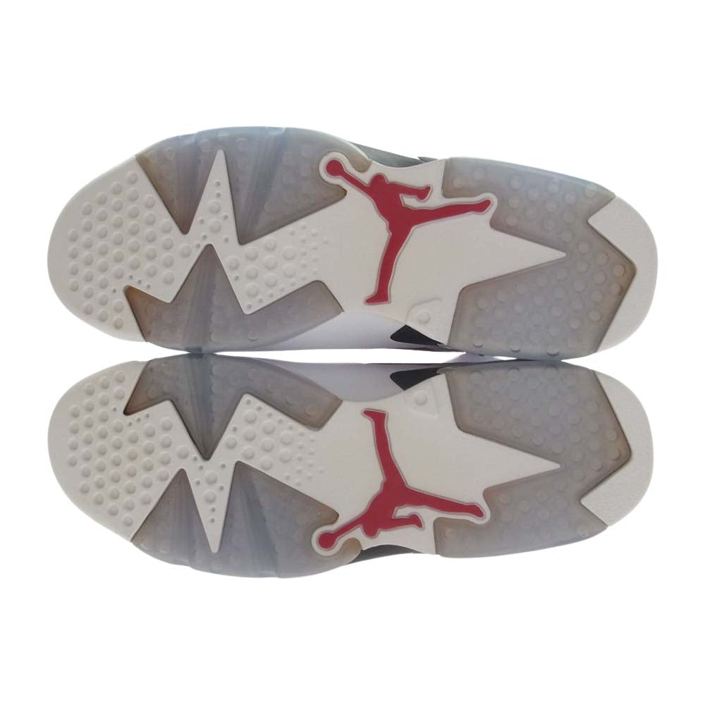 NIKE ナイキ 384664-160 AIR JORDAN 6 RETRO CARMINE 2014 エアジョーダン6 レトロ カーマイン スニーカー ホワイト系 レッド系 27.5cm【極上美品】【中古】