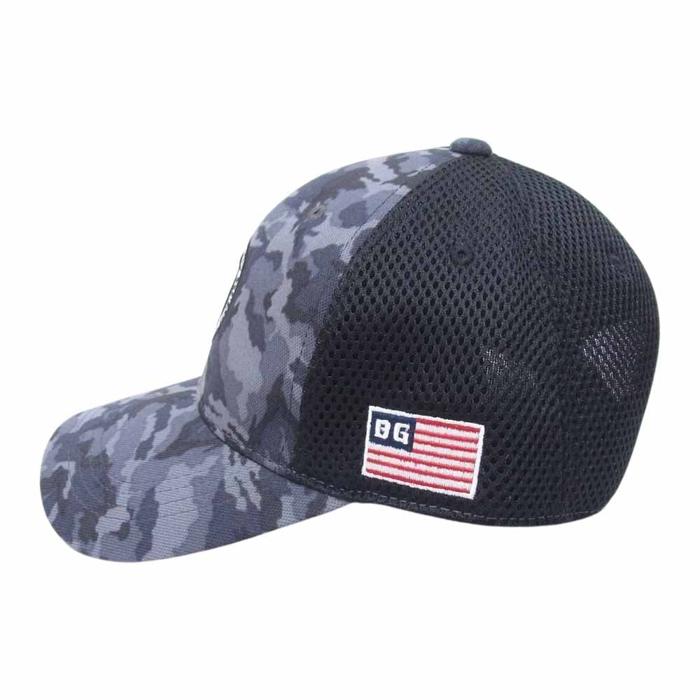 BRIEFING ブリーフィング BRG233M68 MENS CAMO PRINT MESH CAP カモフラ プリント メッシュ キャップ ブラック系 FREE【新古品】【未使用】【中古】