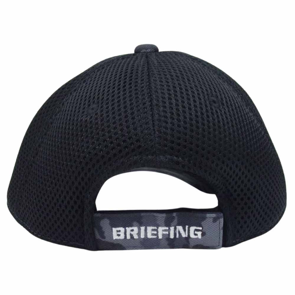 BRIEFING ブリーフィング BRG233M68 MENS CAMO PRINT MESH CAP カモフラ プリント メッシュ キャップ ブラック系 FREE【新古品】【未使用】【中古】