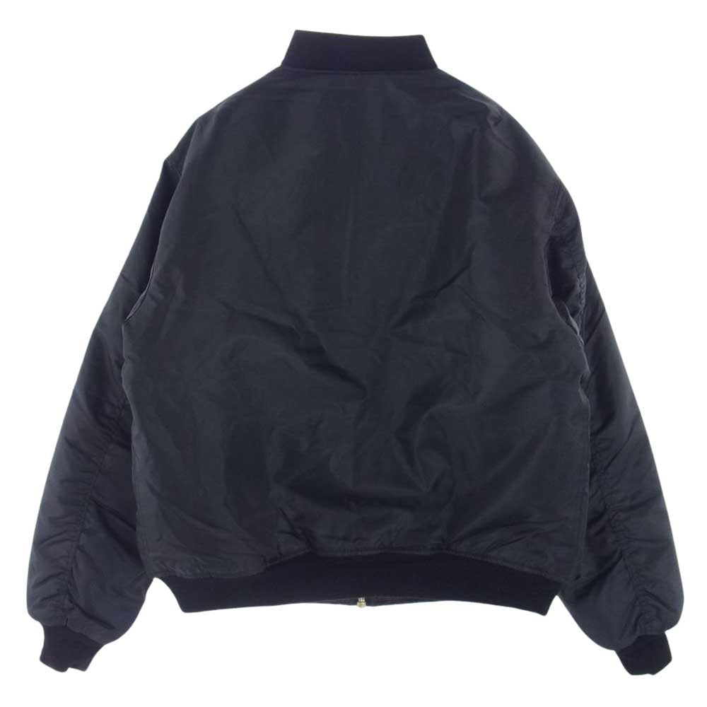 ロスコ MA-1 FLIGHT JACKET フライト ジャケット ボンバージャケット ブルゾン ブラック系 L【中古】