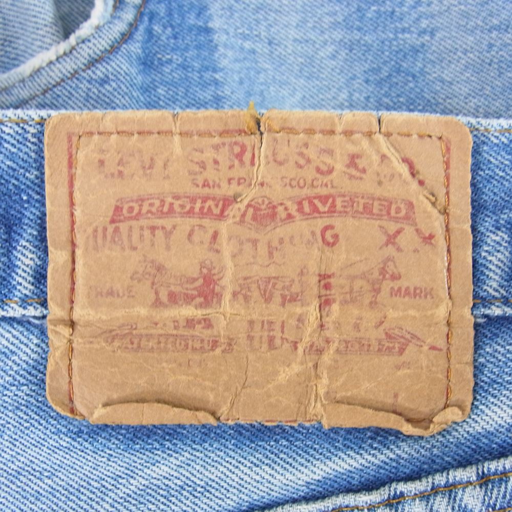 Levi's リーバイス ヴィンテージ オリジナル 501 赤耳 黒カンヌキ ボタン裏刻印524  デニム パンツ インディゴブルー系 サイズ表記薄【中古】