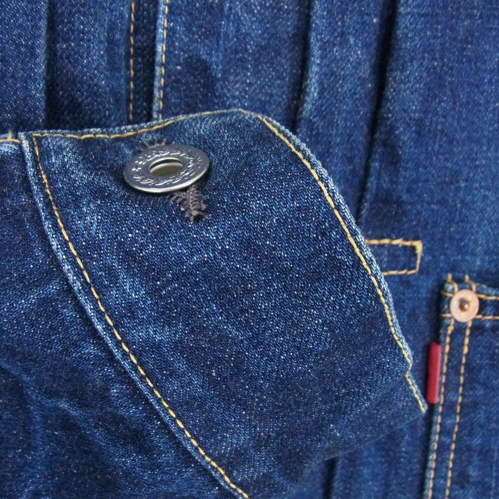 WAREHOUSE ウエアハウス Lot 2000 98s 03s 旧レザーパッチ 大戦モデル デニム ジャケット インディゴブルー系 38【中古】