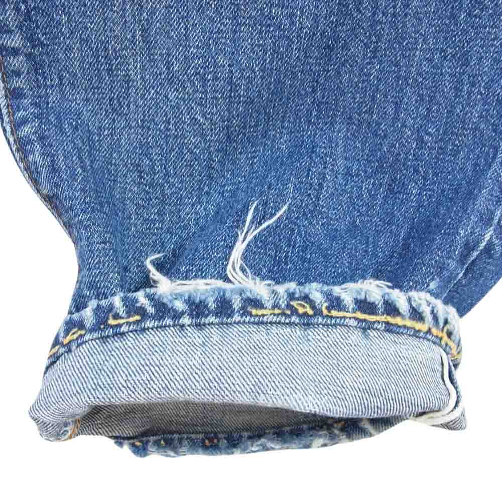 Levi's リーバイス ヴィンテージ オリジナル 501 Big E リーバイス 刻印2 ウエストチェーンステッチ 足長R デニム パンツ インディゴブルー系 サイズ表記無【中古】
