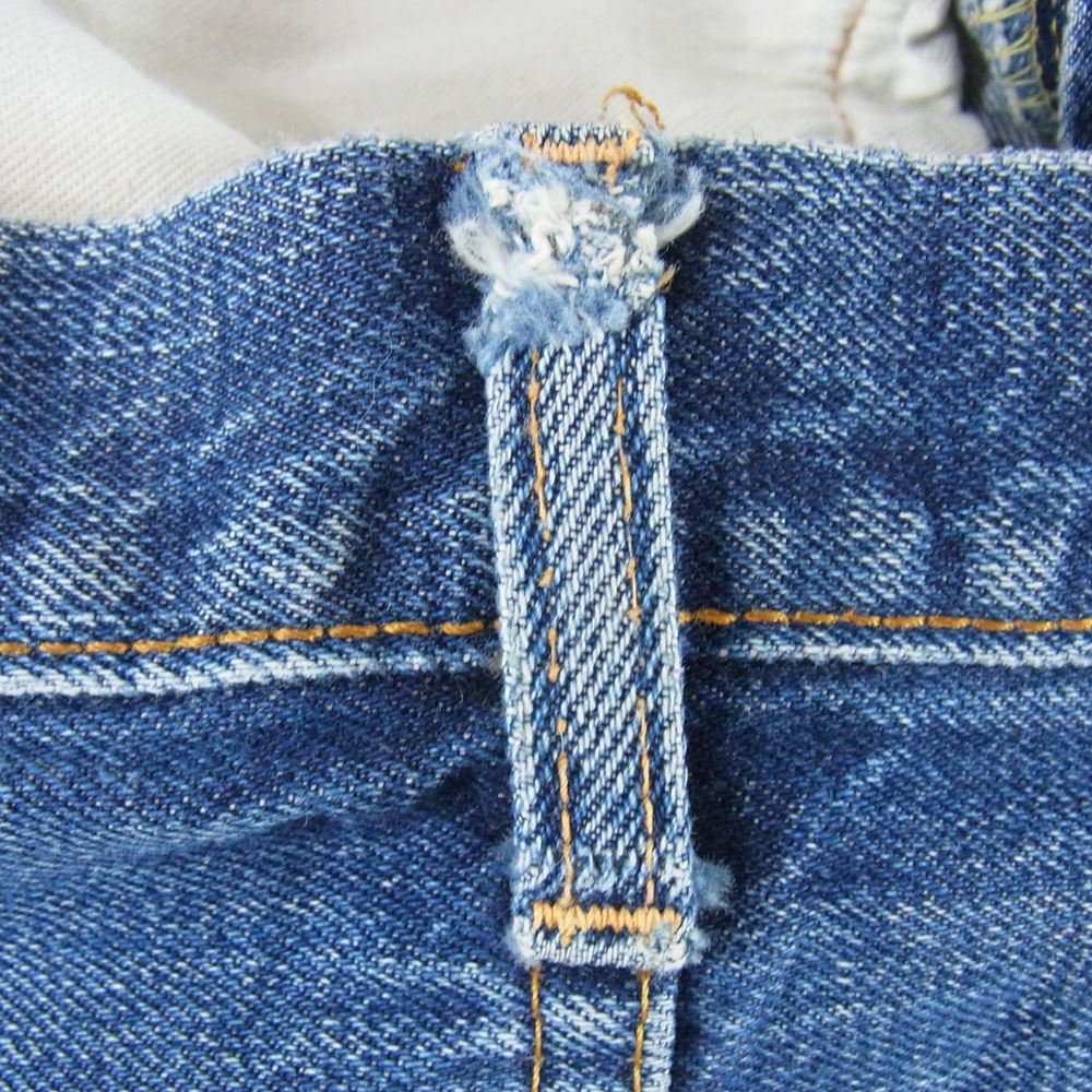 Levi's リーバイス ヴィンテージ オリジナル 501 Big E リーバイス 刻印2 ウエストチェーンステッチ 足長R デニム パンツ インディゴブルー系 サイズ表記無【中古】