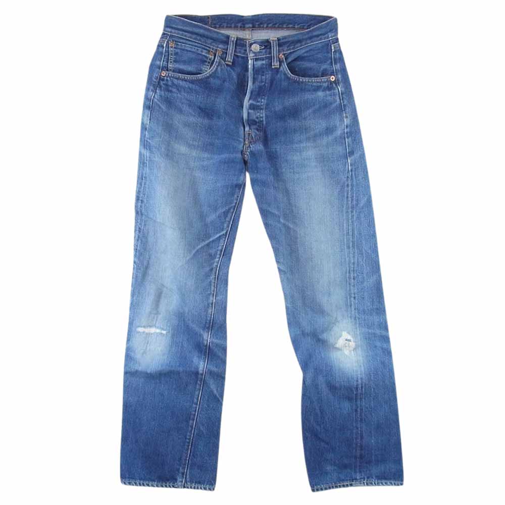 Levi's リーバイス ヴィンテージ オリジナル 501 66前期 Big E 両面不均等V 並行ステッチ デニム パンツ インディゴブルー系 サイズ表記無【中古】