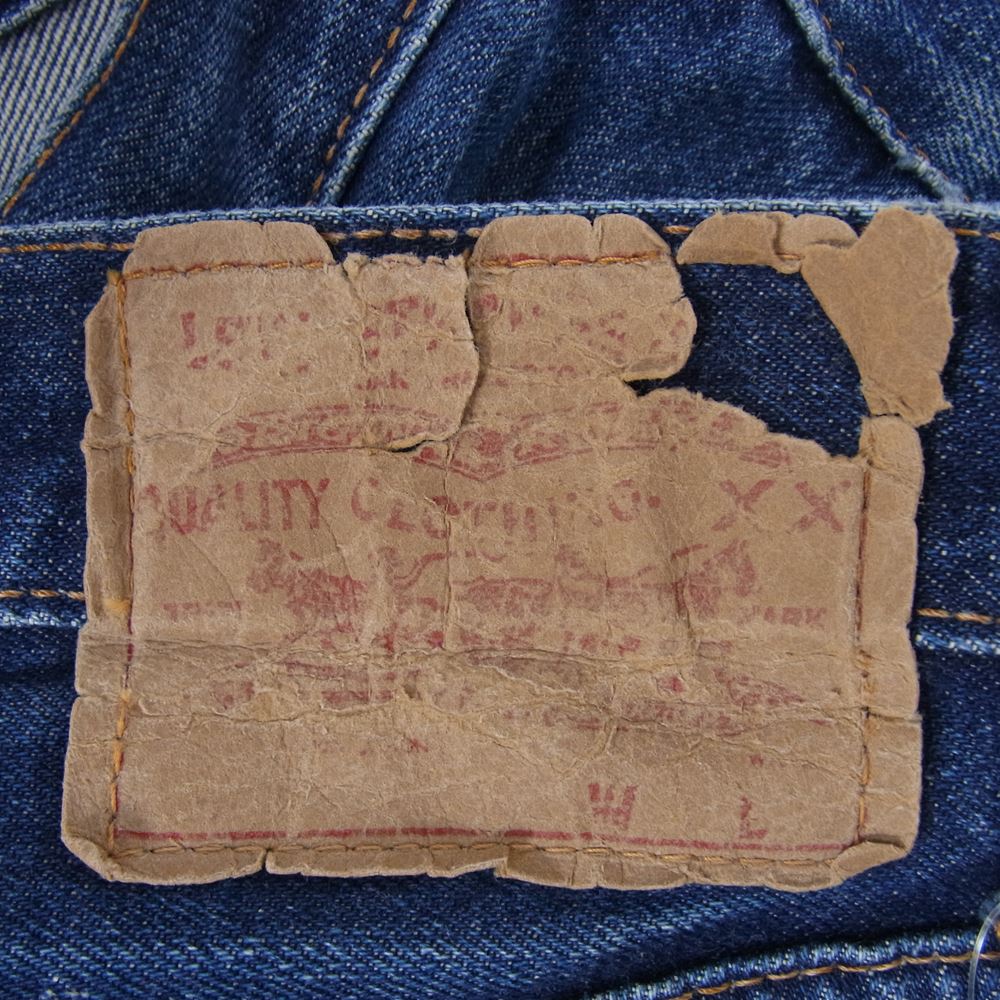Levi's リーバイス ヴィンテージ オリジナル 501 66前期 Big E 両面不均等V 並行ステッチ デニム パンツ インディゴブルー系 サイズ表記無【中古】