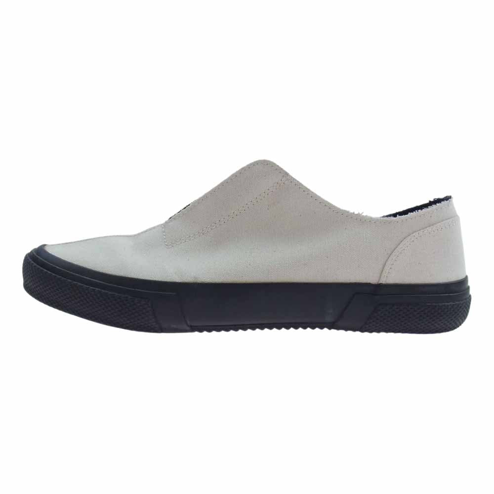 Yohji Yamamoto POUR HOMME ヨウジヤマモトプールオム 21SS HD-E01-060 カットオフ加工 スリッポン スニーカー ホワイト系【中古】