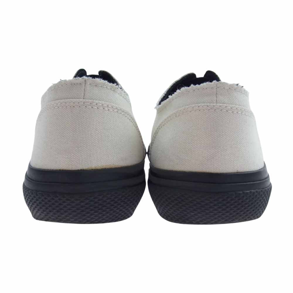 Yohji Yamamoto POUR HOMME ヨウジヤマモトプールオム 21SS HD-E01-060 カットオフ加工 スリッポン スニーカー ホワイト系【中古】