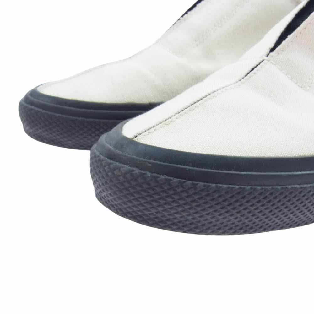 Yohji Yamamoto POUR HOMME ヨウジヤマモトプールオム 21SS HD-E01-060 カットオフ加工 スリッポン スニーカー ホワイト系【中古】