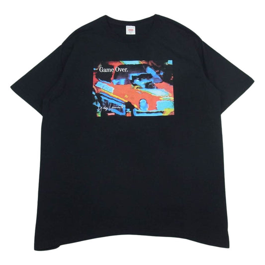 Supreme シュプリーム Yohji Yamamoto ヨウジヤマモト 20AW Game Over Tee ゲームオーバー グラフィックプリント 半袖 Tシャツ ブラック系 XL【中古】
