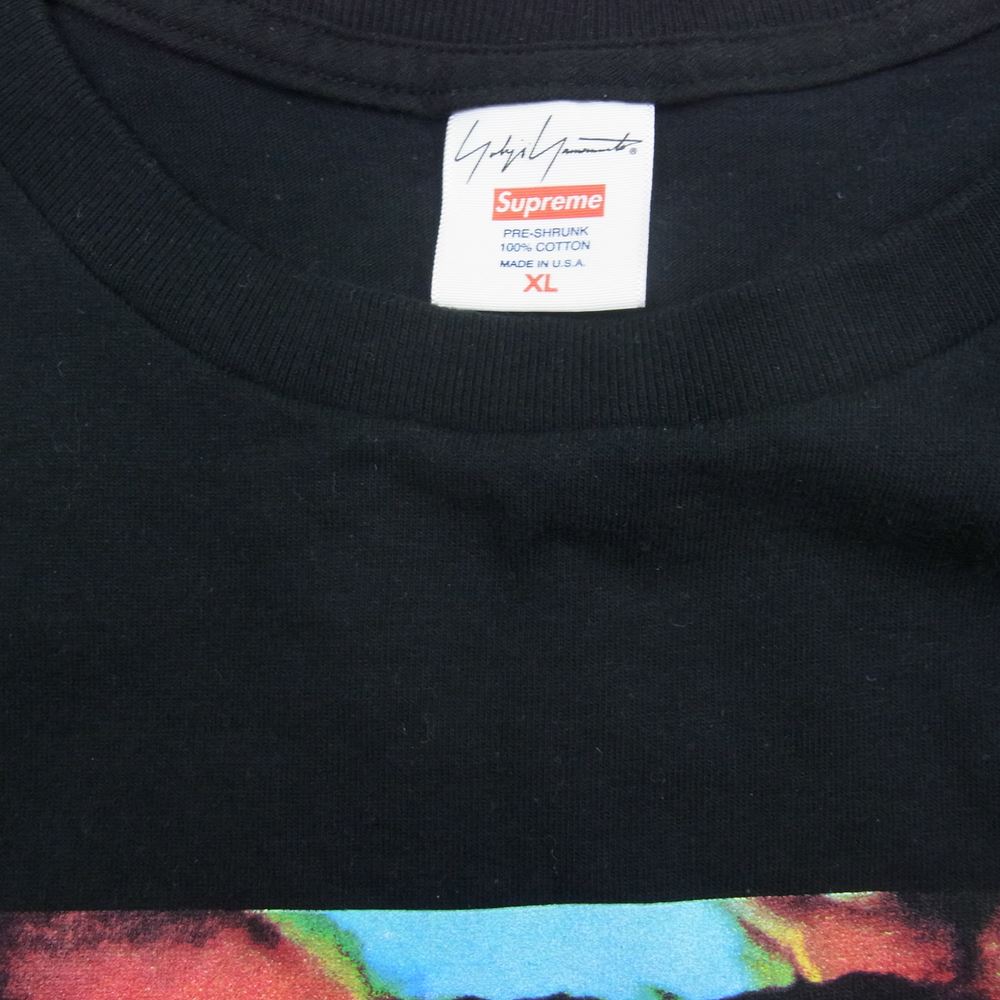 Supreme シュプリーム Yohji Yamamoto ヨウジヤマモト 20AW Game Over Tee ゲームオーバー グラフィックプリント 半袖 Tシャツ ブラック系 XL【中古】