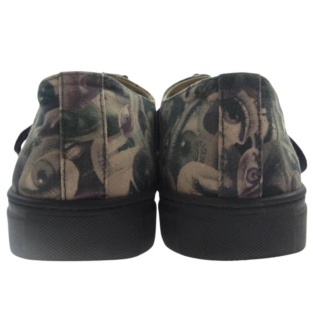 Yohji Yamamoto POUR HOMME ヨウジヤマモトプールオム 21SS HD-E04-063-1-02 EYE PRINT CANVAS LOW TOP PRINT SNEAKERS アイプリント キャンバス ローカット スニーカー マルチカラー系 3【中古】
