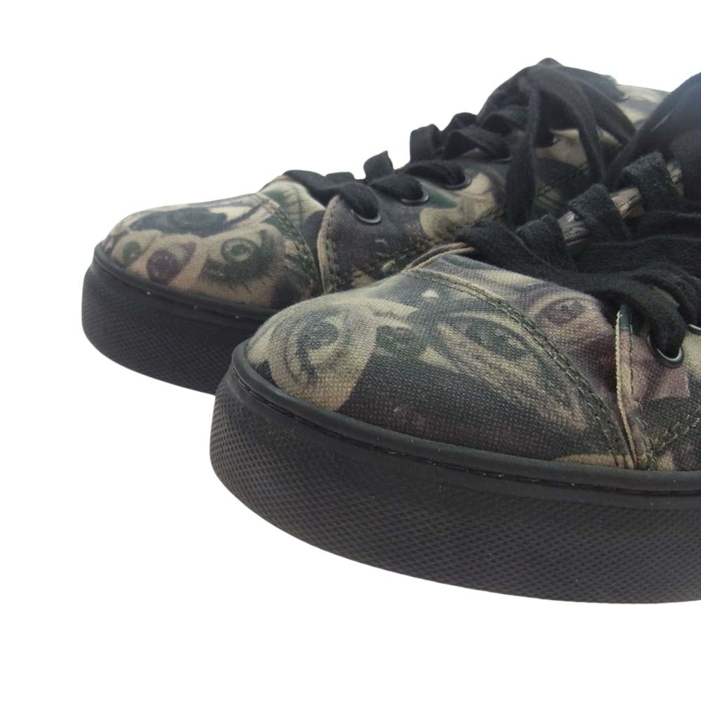 Yohji Yamamoto POUR HOMME ヨウジヤマモトプールオム 21SS HD-E04-063-1-02 EYE PRINT CANVAS LOW TOP PRINT SNEAKERS アイプリント キャンバス ローカット スニーカー マルチカラー系 3【中古】