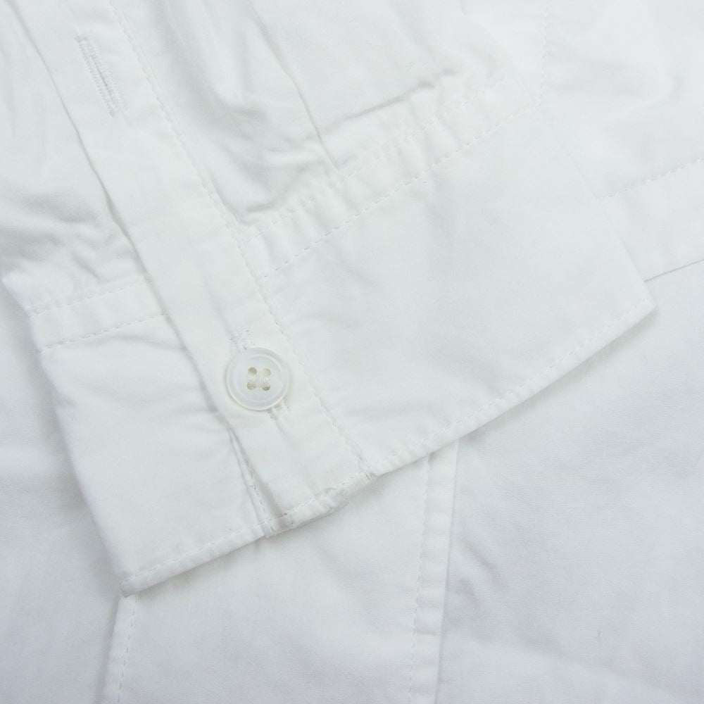 Yohji Yamamoto POUR HOMME ヨウジヤマモトプールオム 22AW HE-B50-520 ベストドッキング ストール付き 長袖 シャツ ホワイト系 2【中古】