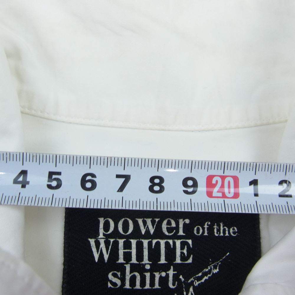 Yohji Yamamoto POUR HOMME ヨウジヤマモトプールオム 22AW HE-B50-520 ベストドッキング ストール付き 長袖 シャツ ホワイト系 2【中古】