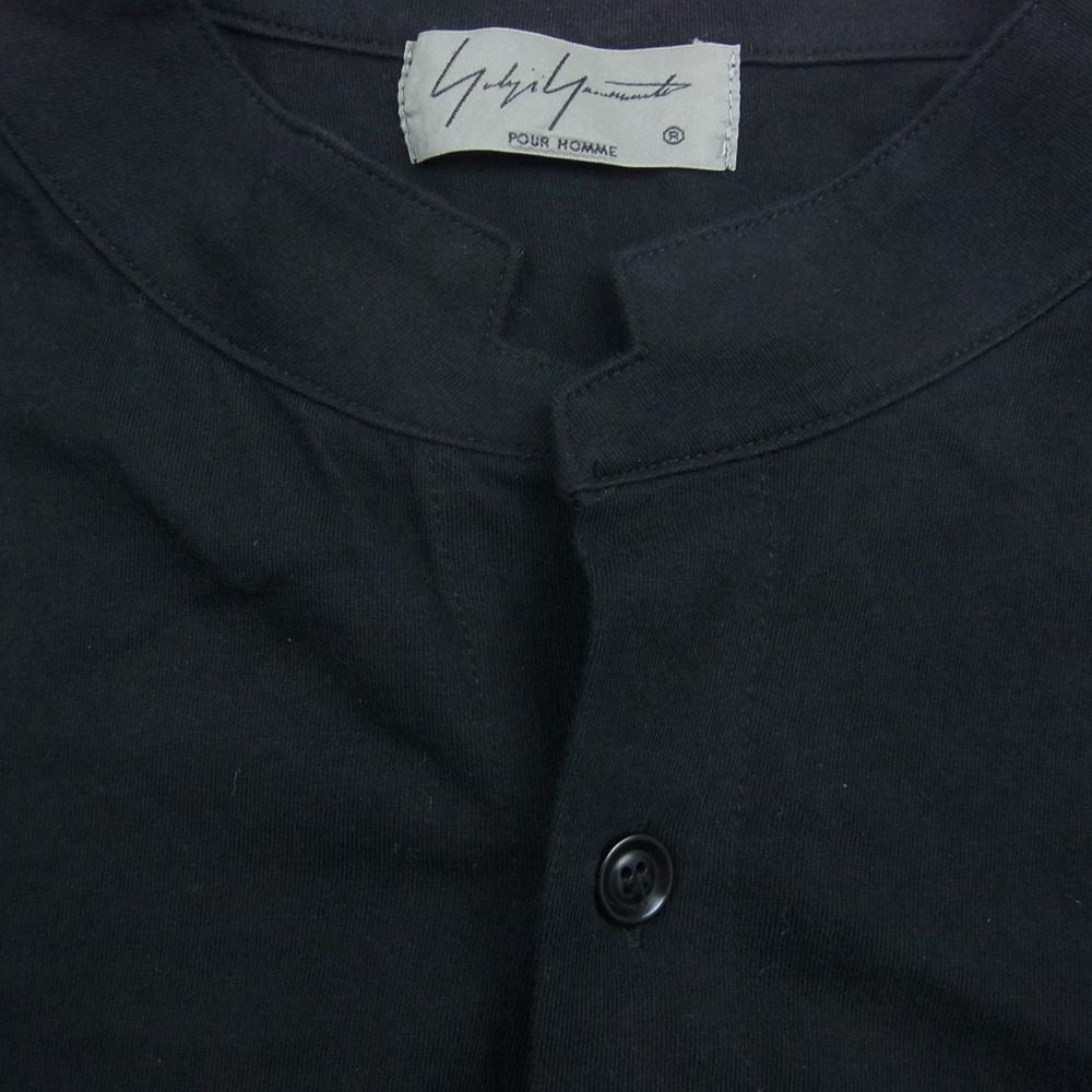 Yohji Yamamoto POUR HOMME ヨウジヤマモトプールオム 19SS HH-T45-086 血まみれヨウジヤマモト参上 Message Back Print L/S Shirt メッセージバックプリント ロング シャツ コート ブラック系 3【中古】