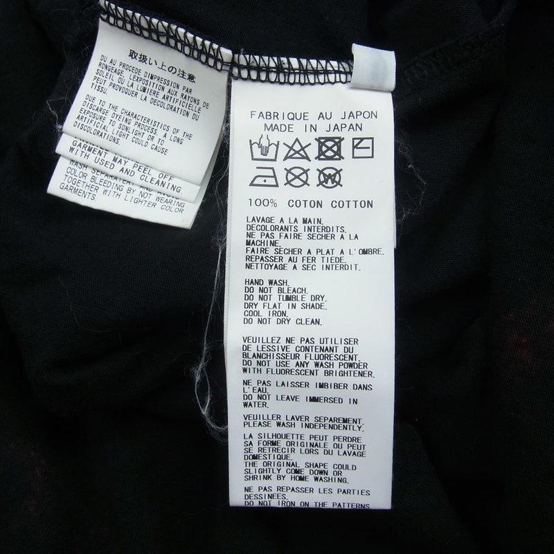 Yohji Yamamoto POUR HOMME ヨウジヤマモトプールオム 19SS HH-T45-086 血まみれヨウジヤマモト参上 Message Back Print L/S Shirt メッセージバックプリント ロング シャツ コート ブラック系 3【中古】