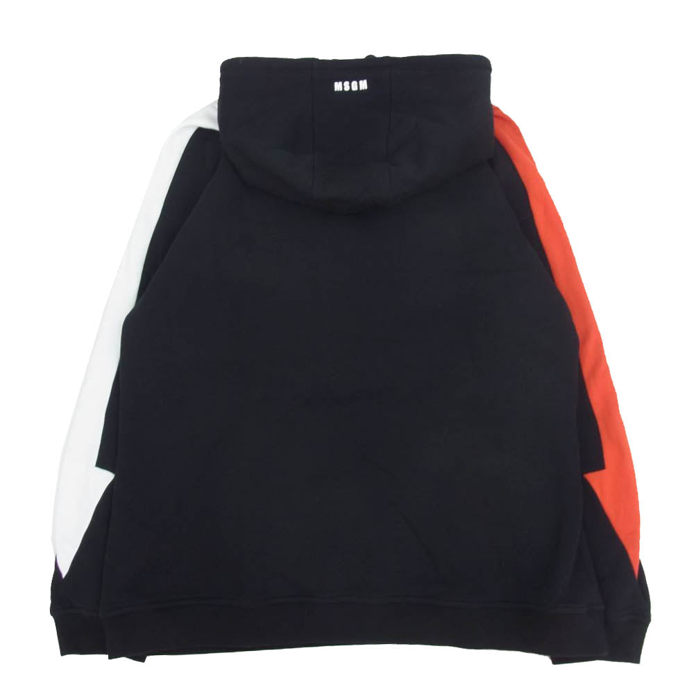 MSGM エムエスジーエム 2542MDM164Y SWEATSHIRT 袖 ライン スウェット パーカー ブラック系 XS【中古】