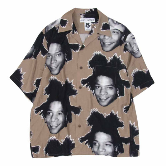 WACKO MARIA ワコマリア 23SS BASQUIAT-WM-HI12 JEAN-MICHEL BASQUIA HAWAIIAN SHIRT ジャンミシェルバスキア 半袖 ハワイアン シャツ M【中古】