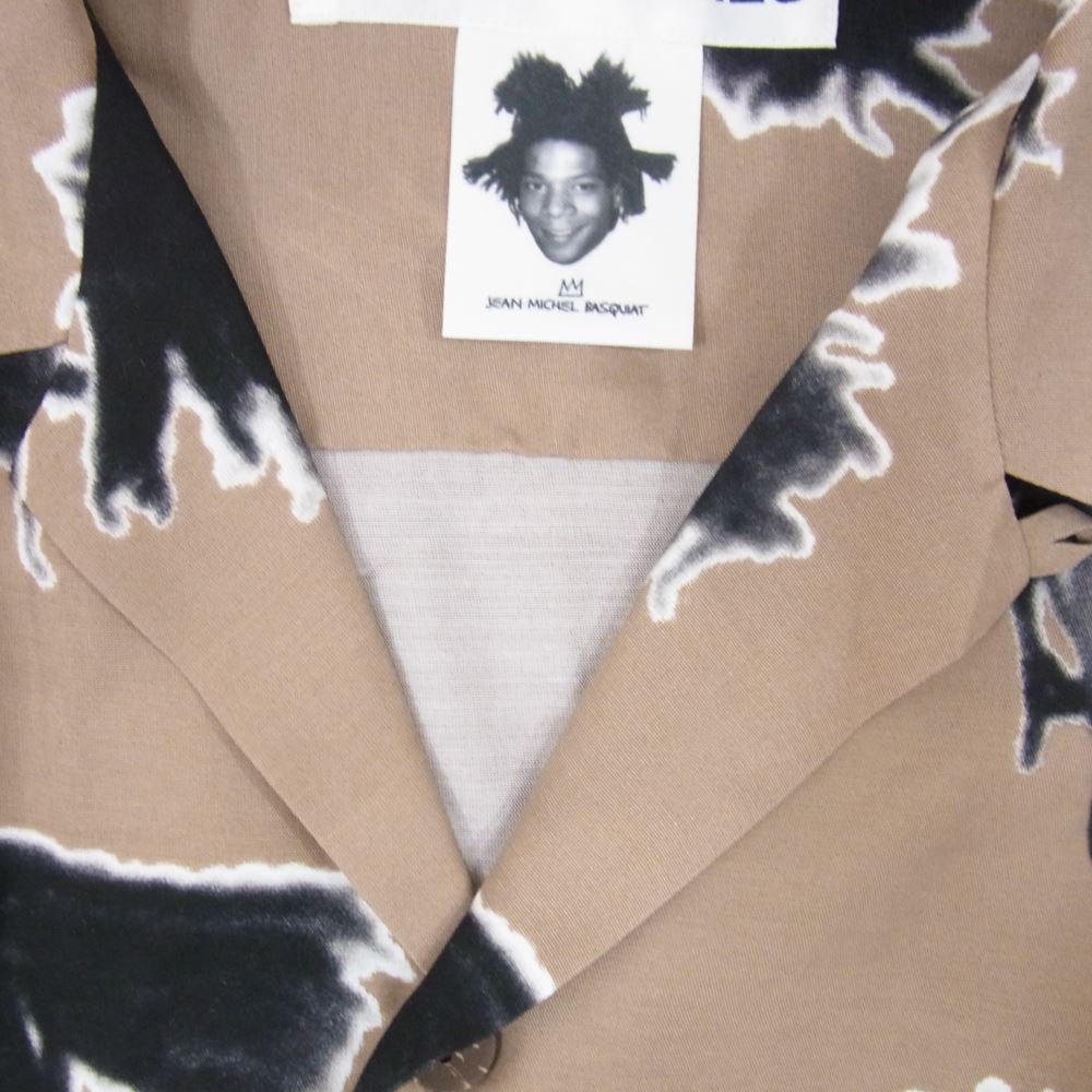 WACKO MARIA ワコマリア 23SS BASQUIAT-WM-HI12 JEAN-MICHEL BASQUIA HAWAIIAN SHIRT ジャンミシェルバスキア 半袖 ハワイアン シャツ M【中古】