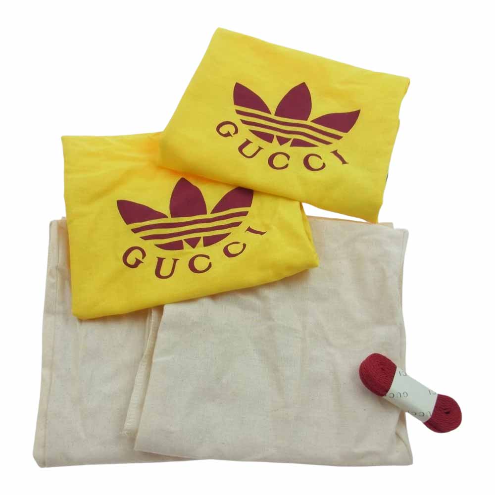 GUCCI グッチ 726487 AAA43 9547 x Adidas アディダス Gazelle White Green Red スニーカー ホワイト系 25cm【新古品】【未使用】【中古】