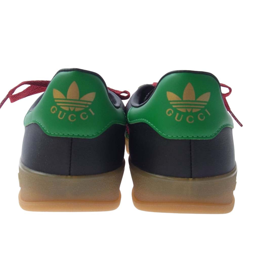 GUCCI グッチ 726487 AAA43 9549 x Adidas アディダス Gazelle Black Green Red スニーカー ブラック系【新古品】【未使用】【中古】