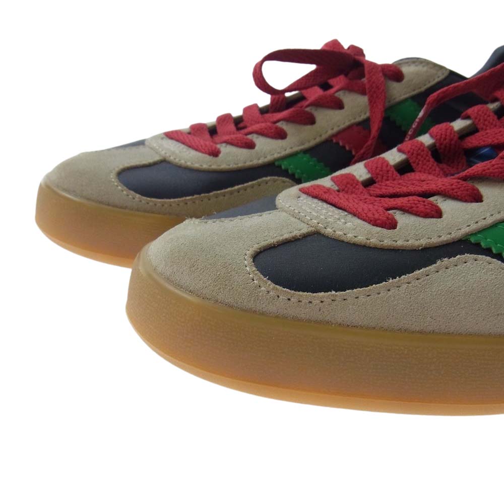 GUCCI グッチ 726487 AAA43 9549 x Adidas アディダス Gazelle Black Green Red スニーカー ブラック系【新古品】【未使用】【中古】