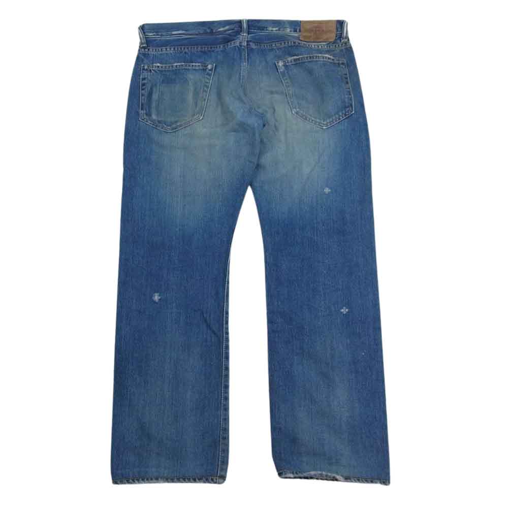 HYSTERIC GLAMOUR ヒステリックグラマー 4AP-2104 SP加工 小窓リメイク セルビッチ スタッズ デニム パンツ インディゴブルー系 34【美品】【中古】