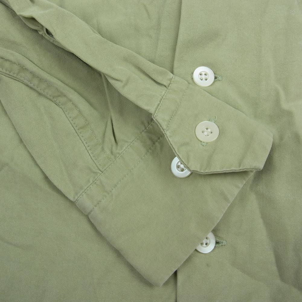 WEIRDO ウィアード 17SS WRD-17-SS-09 MECHANICAL TOYS メカニカル トイ テンセル 開襟 オープンカラー 長袖 シャツ グリーン系 M【中古】