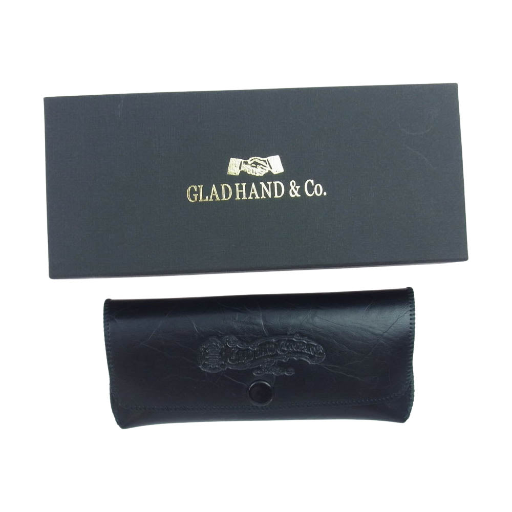 GLADHAND & Co. グラッドハンド × 丹羽雅彦 サングラス クリップオン ゴールド × グリーン ゴールド系【中古】