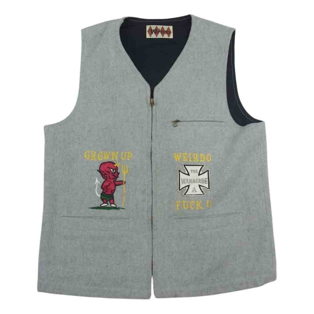 WEIRDO ウィアード 16AW WRD-16-AW-06 FUCK U VEST ファックユー ベスト グレー系 M【中古】