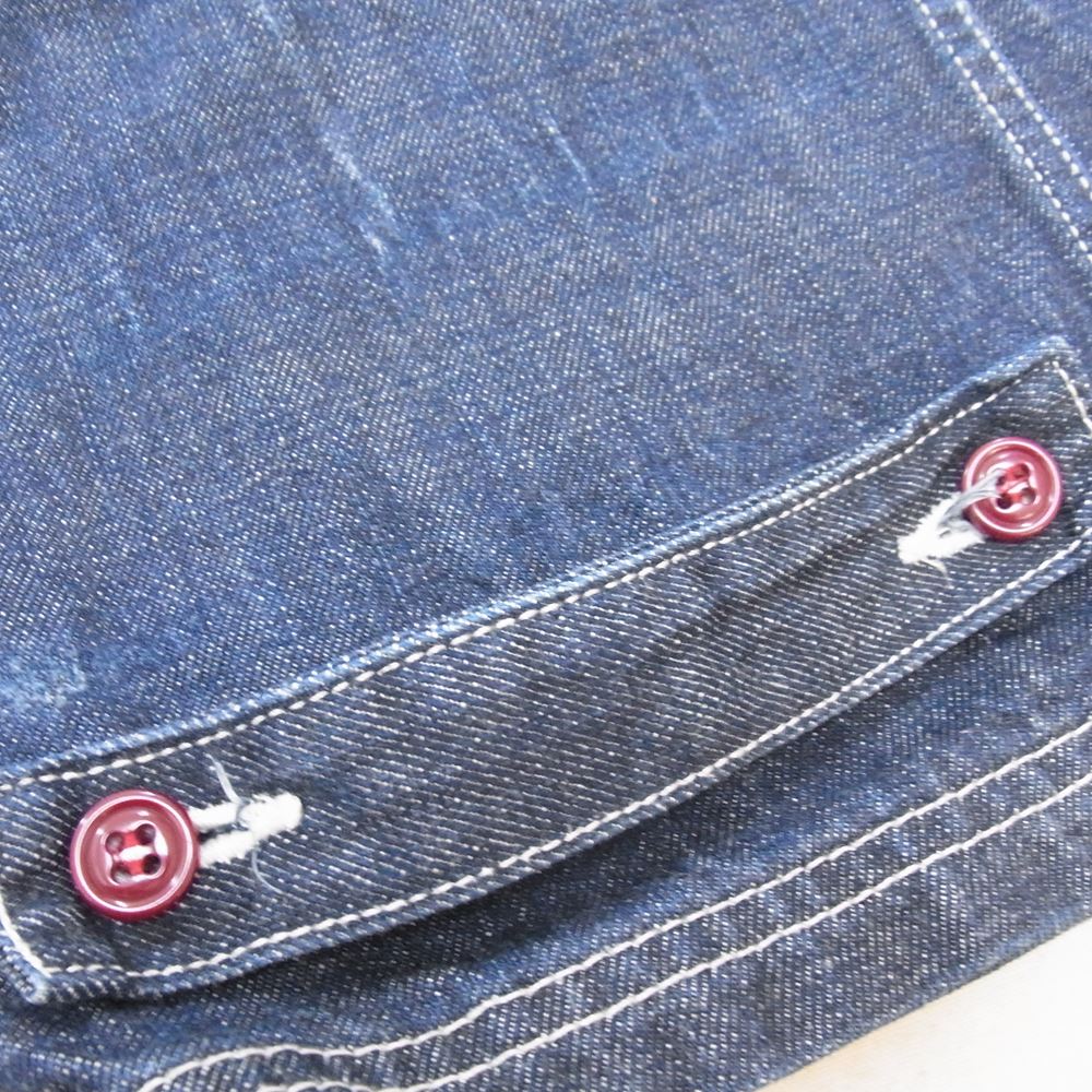 ストームベッカー SBPJ005 you ワッペン デニム オーバーオール パンツ インディゴブルー系 S【中古】