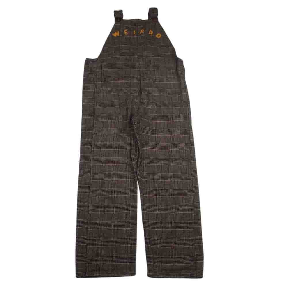 WEIRDO ウィアード 19AW WRD-19-AW-17 GROWN UP CHECK OVERALL チェック オーバーオール パンツ ブラウン系 M【中古】