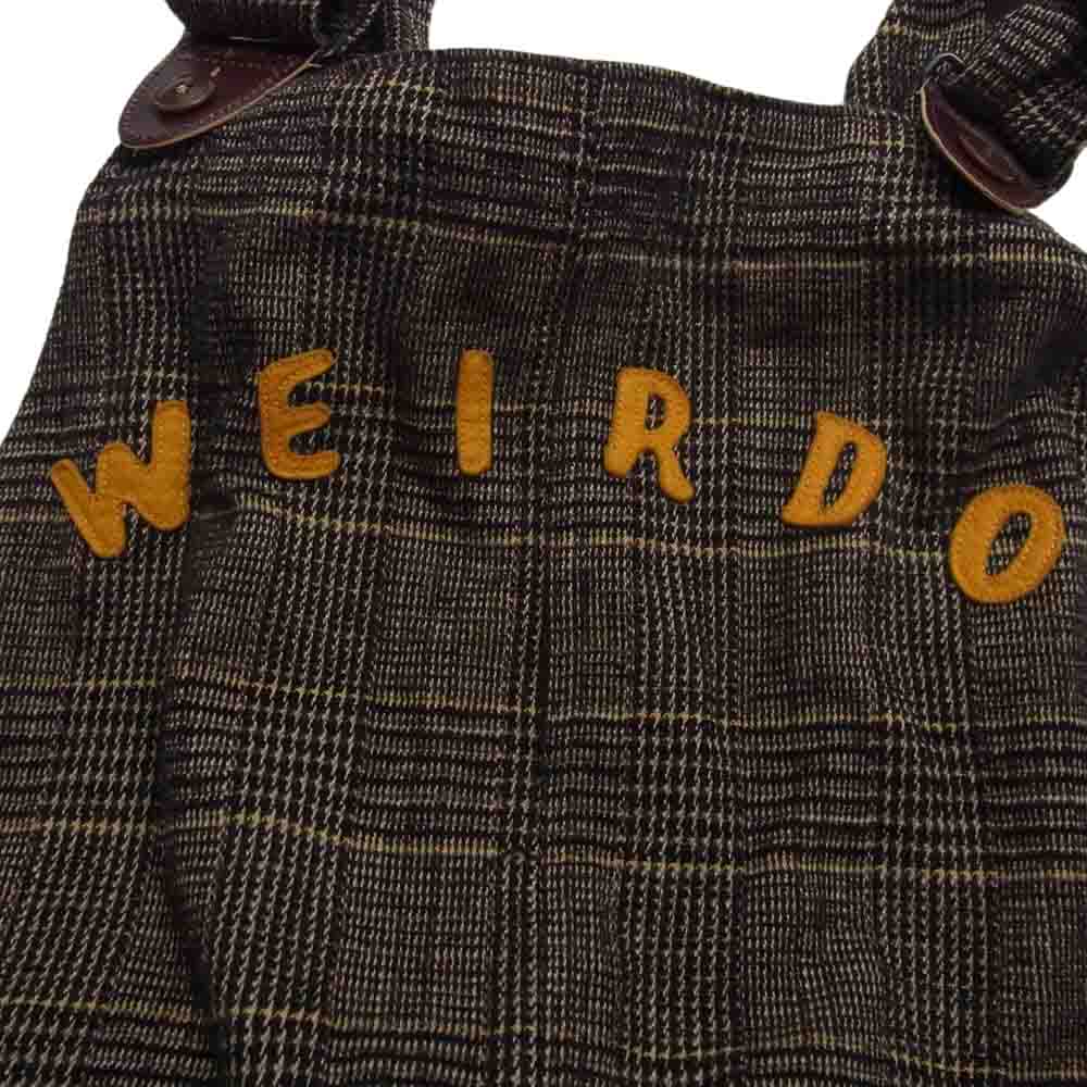 WEIRDO ウィアード 19AW WRD-19-AW-17 GROWN UP CHECK OVERALL チェック オーバーオール パンツ ブラウン系 M【中古】