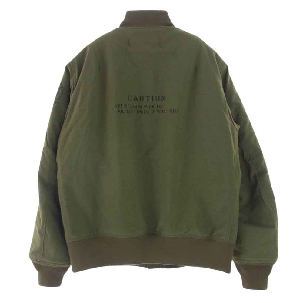 WEIRDO ウィアード 19AW WRD-19-AW-03 NONCONFORMIST B-15 Jacket ミリタリー フライト ナイロン ボア ジャケット カーキ系 34-42【中古】