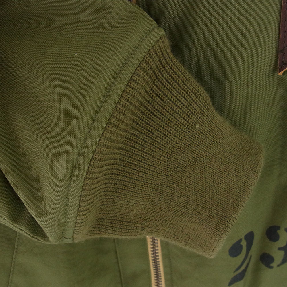 WEIRDO ウィアード 19AW WRD-19-AW-03 NONCONFORMIST B-15 Jacket ミリタリー フライト ナイロン ボア ジャケット カーキ系 34-42【中古】