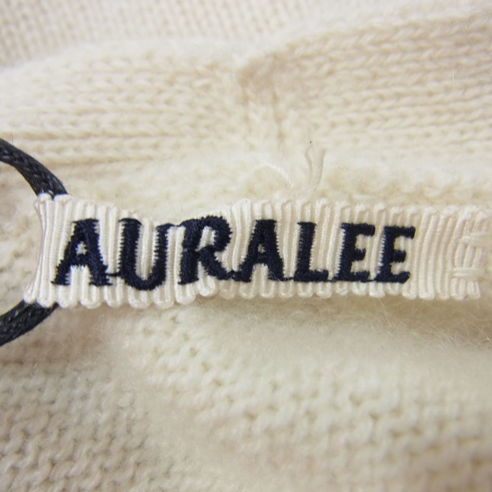 AURALEE オーラリー 20AW A20AC01BC BABY CASHMERE KNIT CARDIGAN ベビー カシミヤ ニット カーディガン オフホワイト系 3【中古】