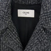 CELINE セリーヌ 19AW 2M221730E MAC COAT ツイード チェスター マック コート グレー系 36【中古】
