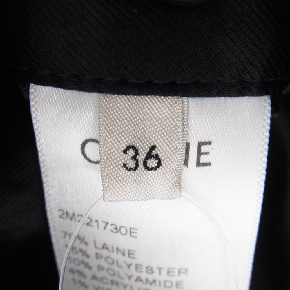 CELINE セリーヌ 19AW 2M221730E MAC COAT ツイード チェスター マック コート グレー系 36【中古】