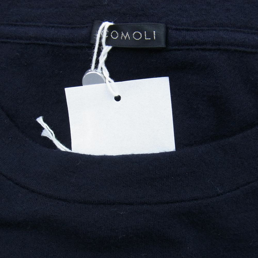 COMOLI コモリ 21AW U03-05006 ウールテンジク L/Sクルー ウール天竺 長袖 ニット Tシャツ ダークネイビー系 3【中古】