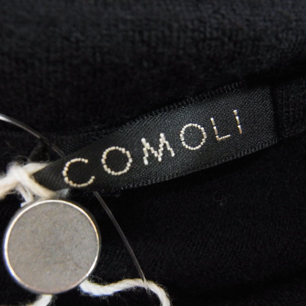 COMOLI コモリ 21AW U03-05007 ウール天竺長袖タートルネック ニット ダークネイビー系 3【中古】