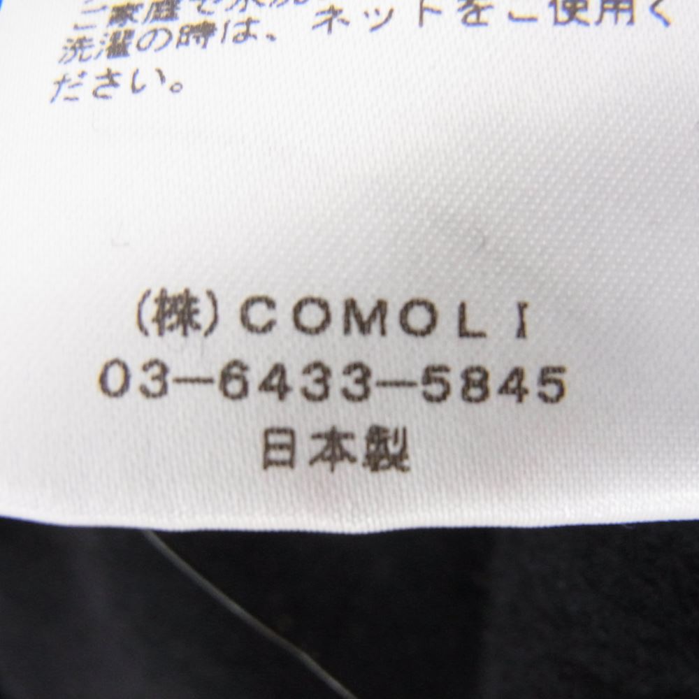 COMOLI コモリ 21AW U03-05007 ウール天竺長袖タートルネック ニット ダークネイビー系 3【中古】